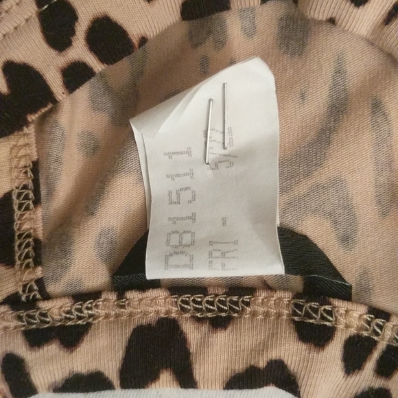 Guess animal print drop short sleeve top size M - Picture 4 of 4
